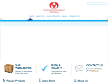 Tablet Screenshot of monodonshrimp.com